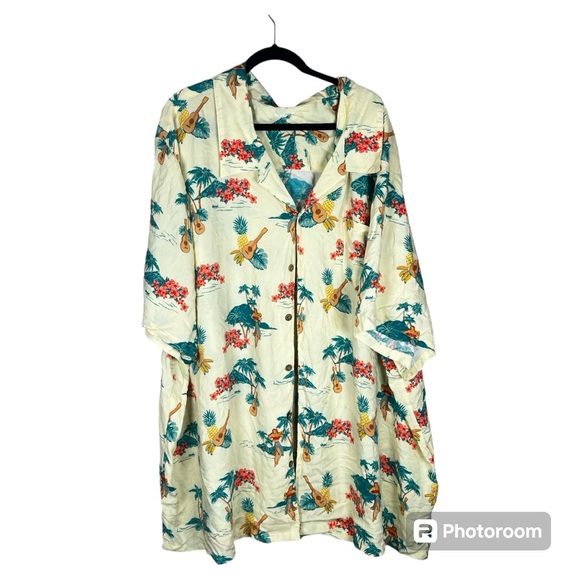 Kingsize Men’s Short Sleeve Casual Button Up Hawaiian Jimmy Buffet 6XL Tall - Picture 1 of 5